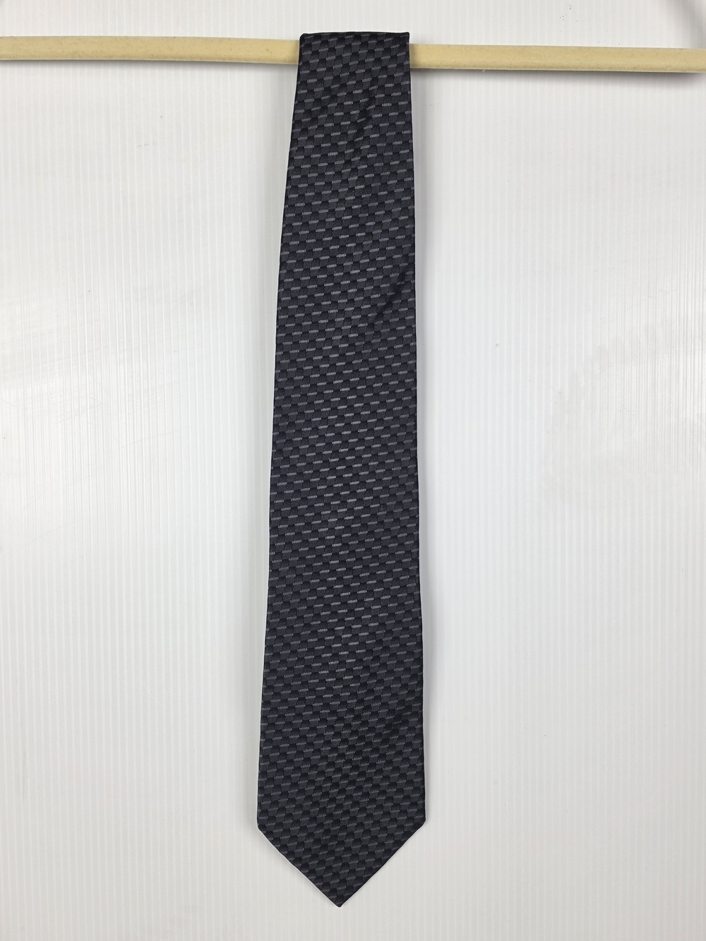 Bugatti Dark Charcoal Patterned Men's Tie